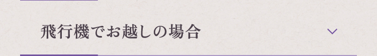 飛行機でお越しの場合